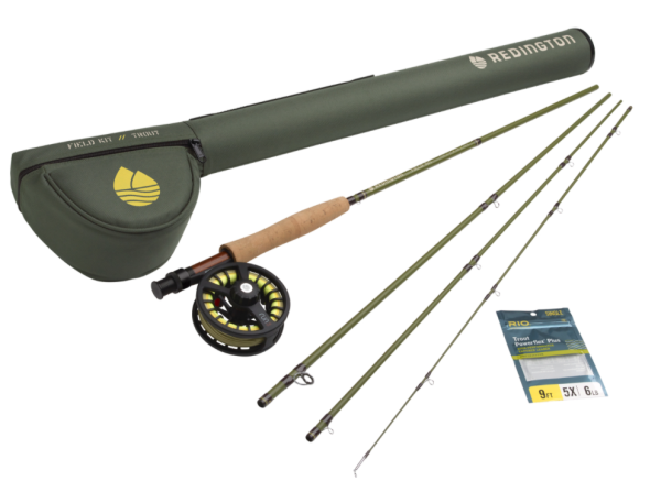 The Redington Trout Field Kit, integrating rod, reel, and line for successful trout fishing.